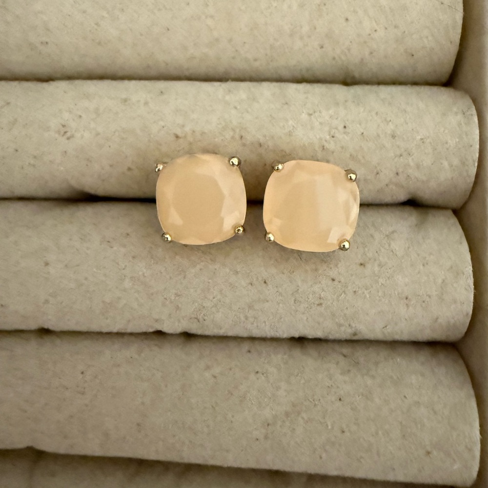 kate spade Peach Stone Stud Earrings